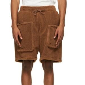 Adidas x Ivy Park teddy shorts. High waist. Brown. Size S Unisex.